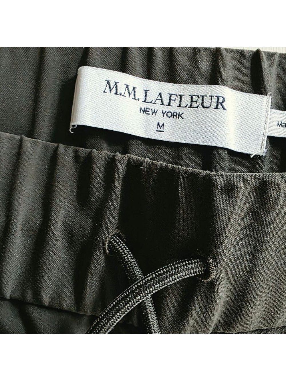 MM Lafleur Delaney Luxury Jogger OrigamiTech Pants Olive Green Size M - Picture 3 of 12